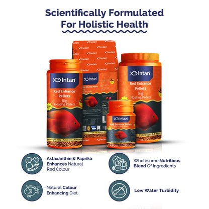 Intan Red Enhance Pellets - Big | Floating Pellets | Fish Food