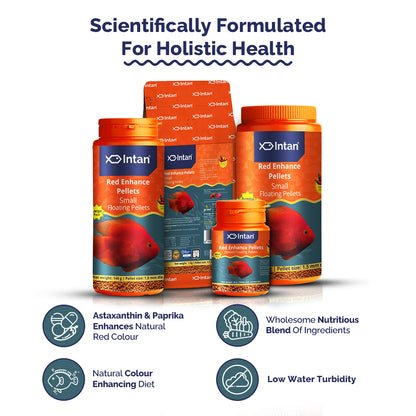 Intan Red Enhance Pellets - Small | Floating Pellets | Fish Food