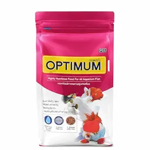TED TABBIES New Optimum Fish Food -1Kg Highly Nutritious Fish Food for All Aquarium Fish (MiniPellet) Pouch | Highly Digestible by, all life stages